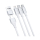 3mk Hyper Cable 3in1 A/C to C/Micro/Lightning 1.5m White - 1228072 - zdjęcie 2